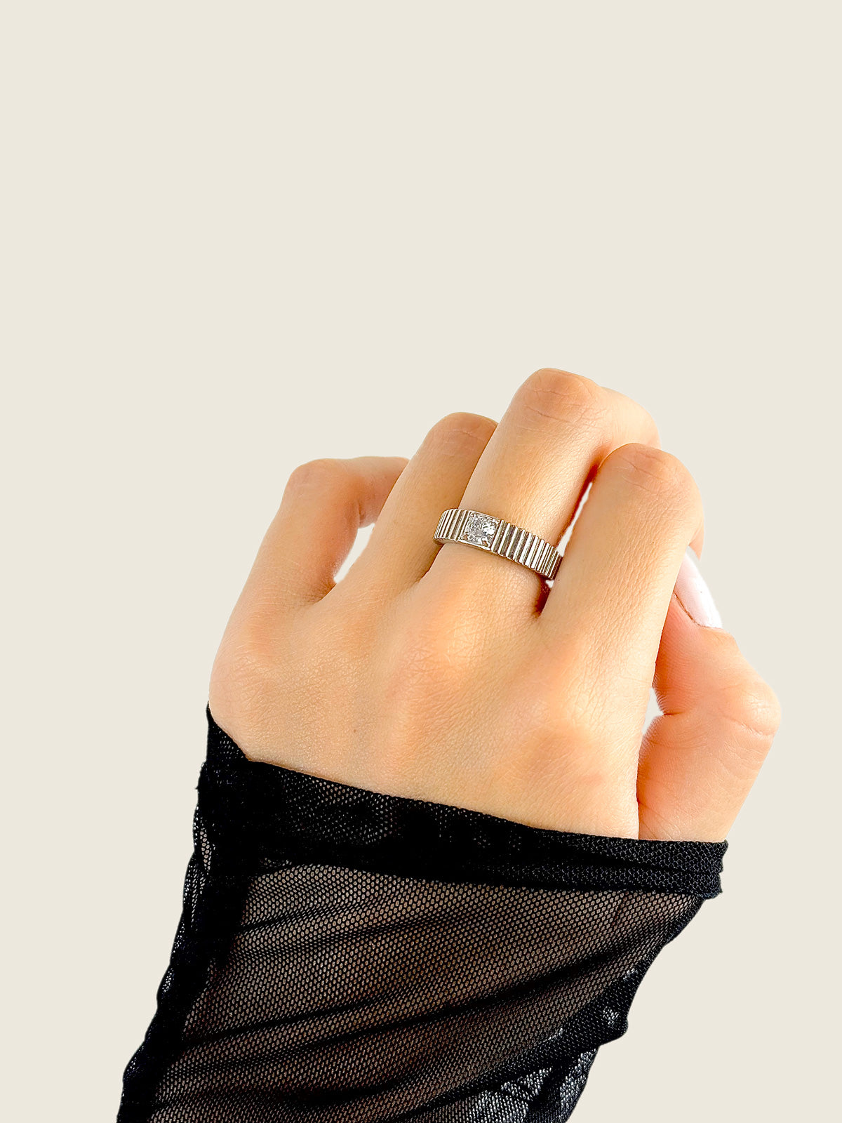 ANILLO DE PLATA ALBA - SERA