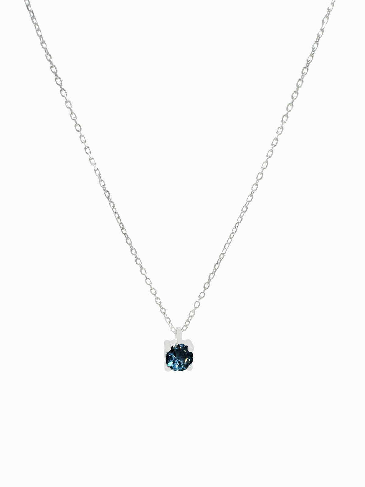 COLLAR DE PLATA AQUAMARINE - SERA