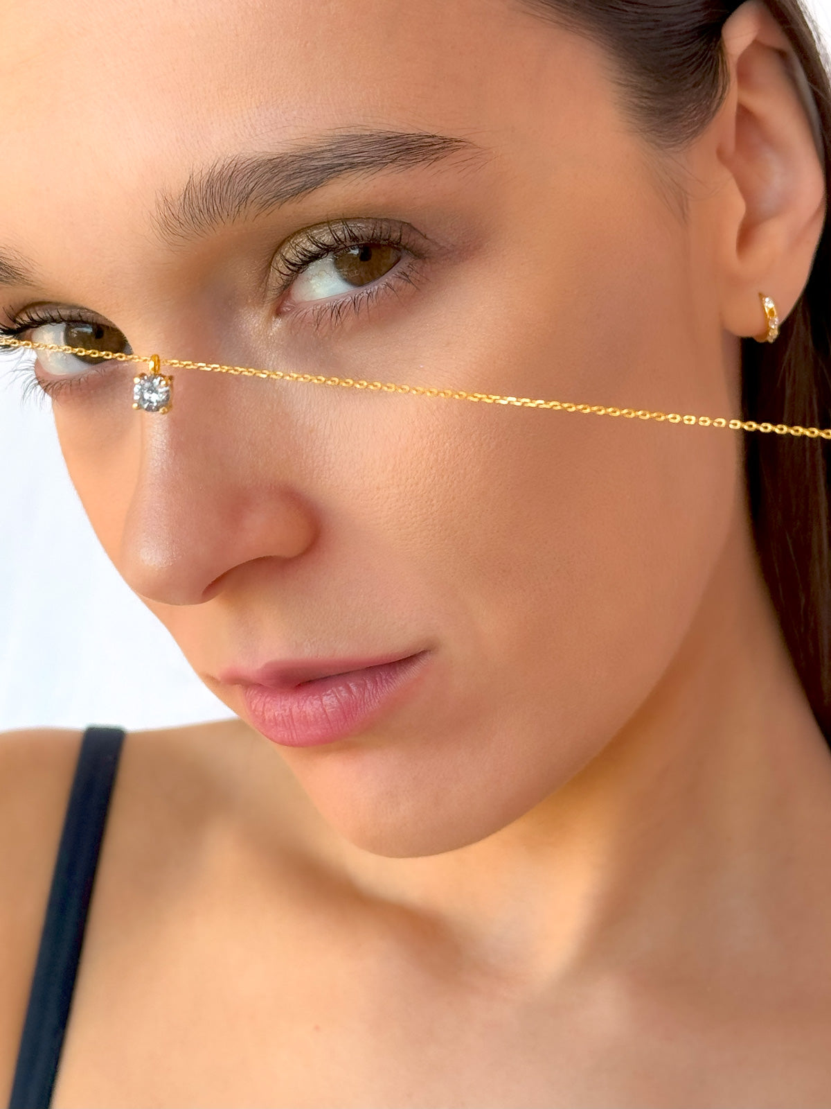 COLLAR CHAPADO EN ORO AQUAMARINE - SERA