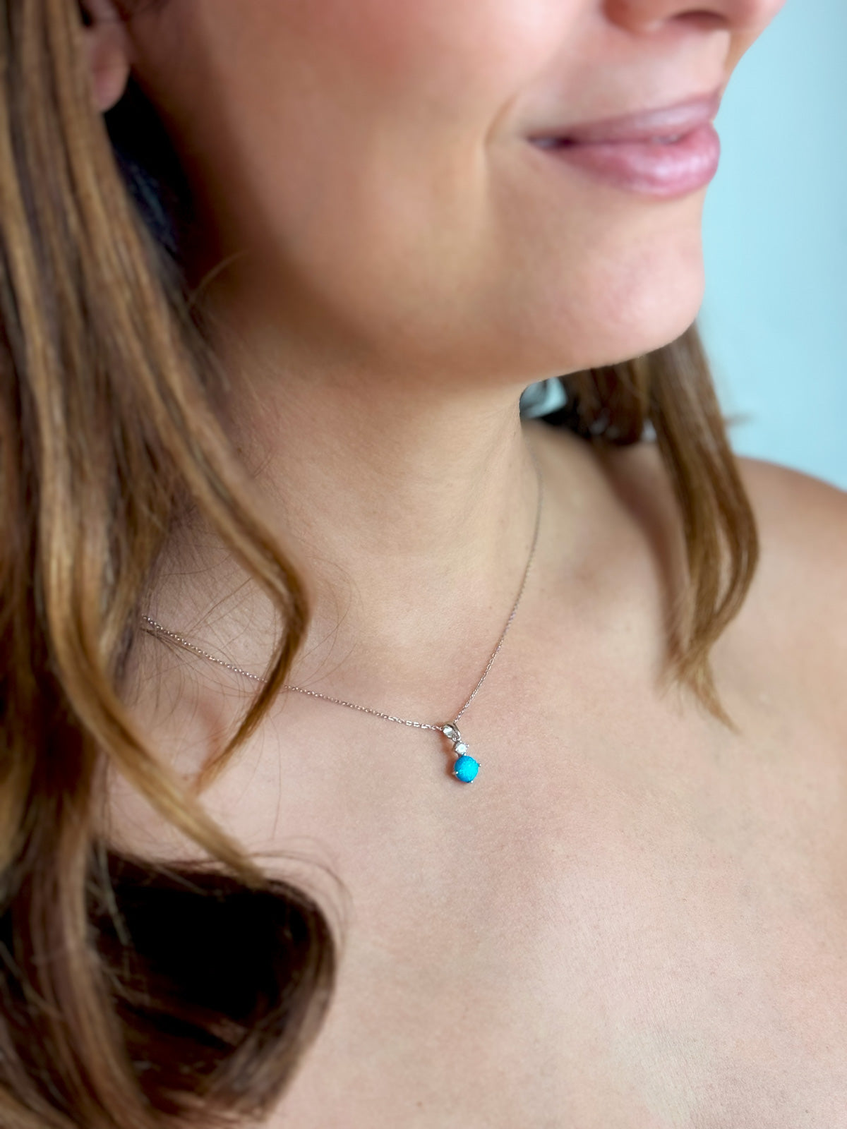 COLLAR DE PLATA BLUE LAGON - SERA