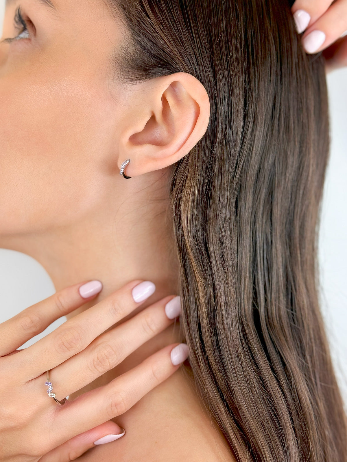 PENDIENTES DE PLATA LAVENDER - SERA