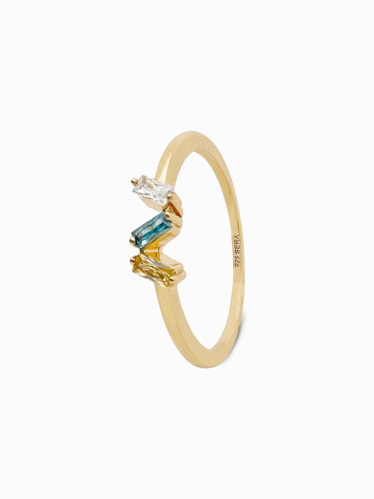 ANILLO CHAPADO EN ORO SUNSET - SERA