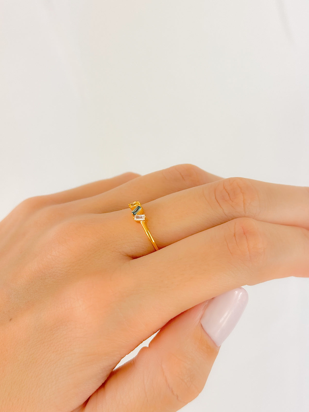 ANILLO CHAPADO EN ORO SUNSET - SERA