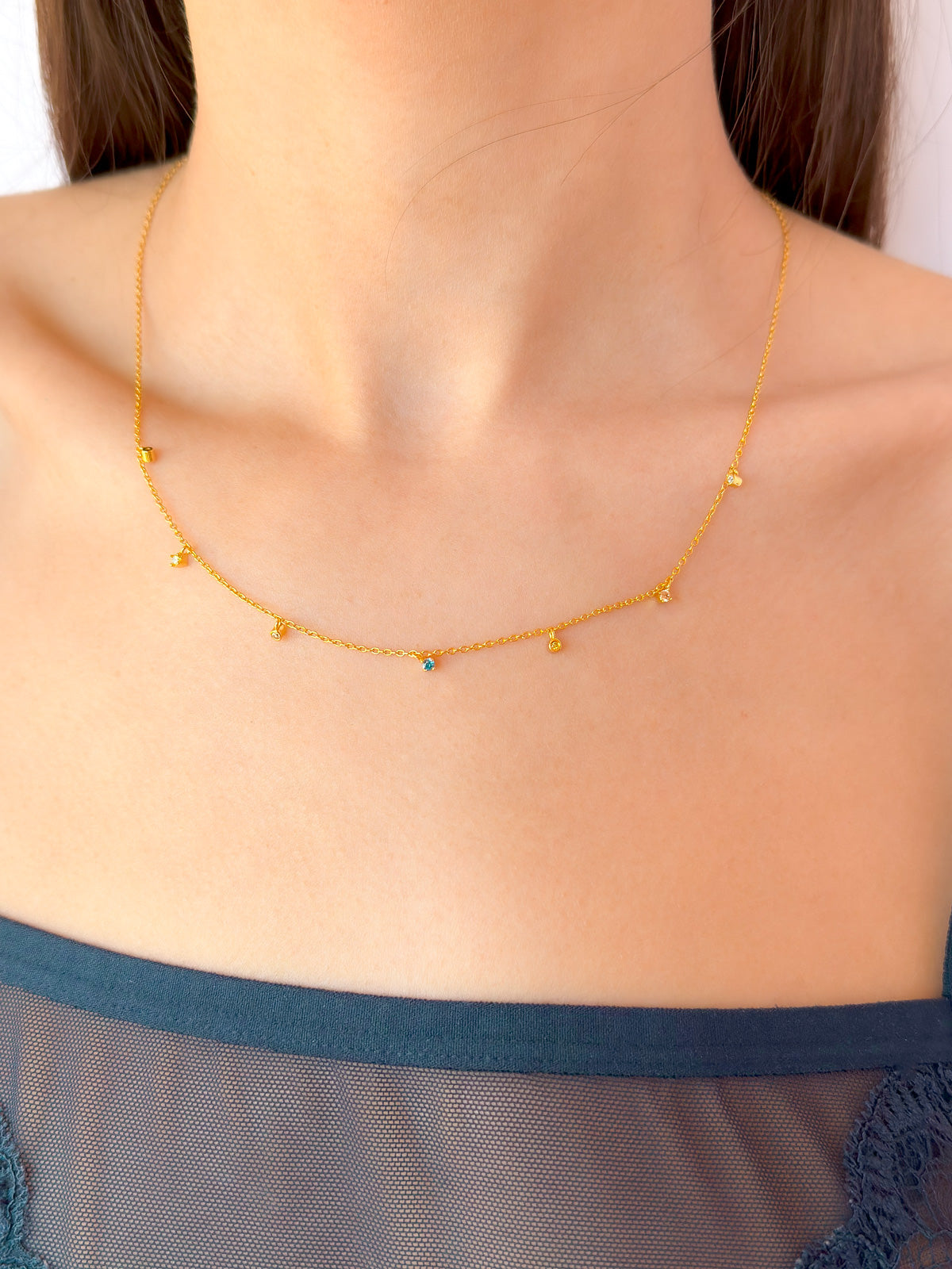 COLLAR CHAPADO EN ORO TERRA - SERA