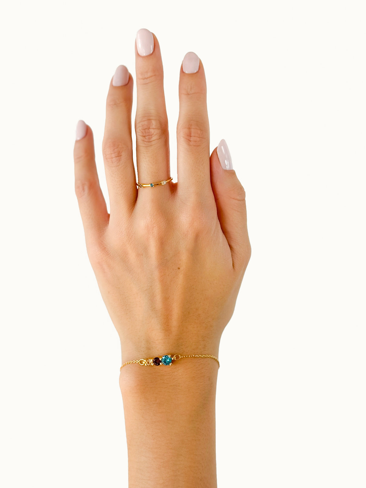 ANILLO CHAPADO EN ORO THREE ELEMENTS - SERA