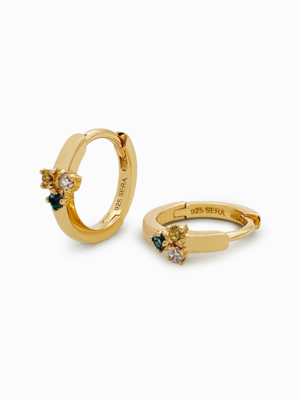 PENDIENTES CHAPADOS EN ORO TRINITY - SERA