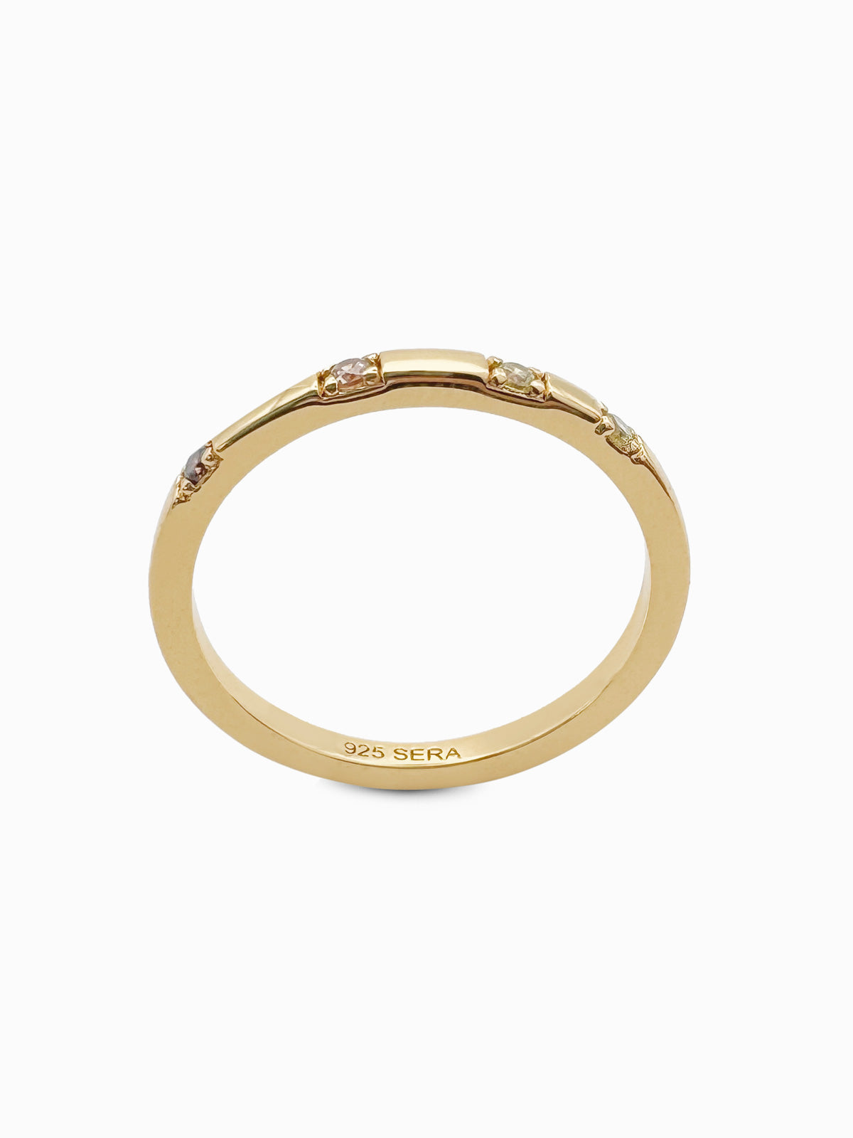 ANILLO CHAPADO EN ORO WILD - SERA