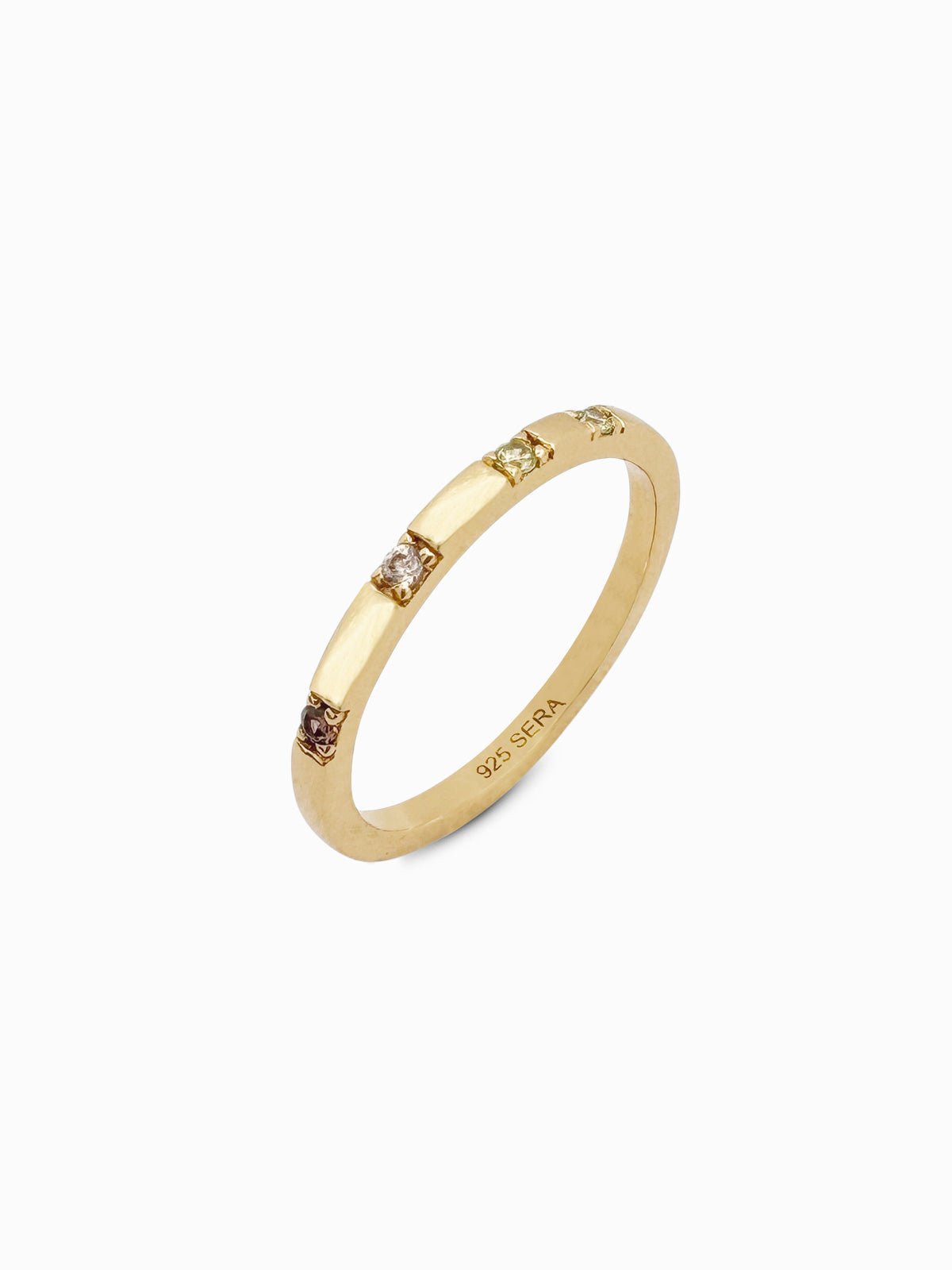 ANILLO CHAPADO EN ORO WILD - SERA