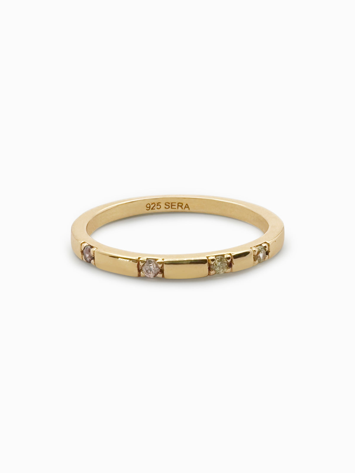 ANILLO CHAPADO EN ORO WILD - SERA