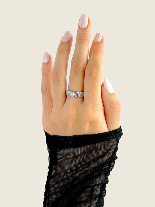 ANILLO DE PLATA ALBA - SERA