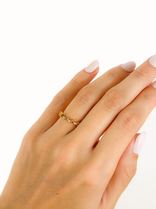 ANILLO CHAPADO EN ORO COAST - SERA