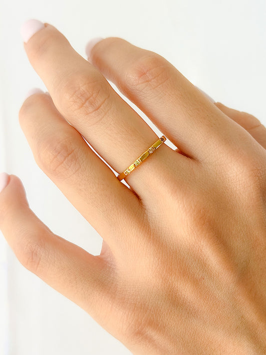 ANILLO CHAPADO EN ORO WILD - SERA